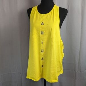 Adidas Women's Bright Yellow Tank Top